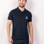 polo masculina marinho