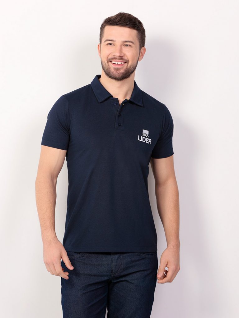 polo masculina marinho