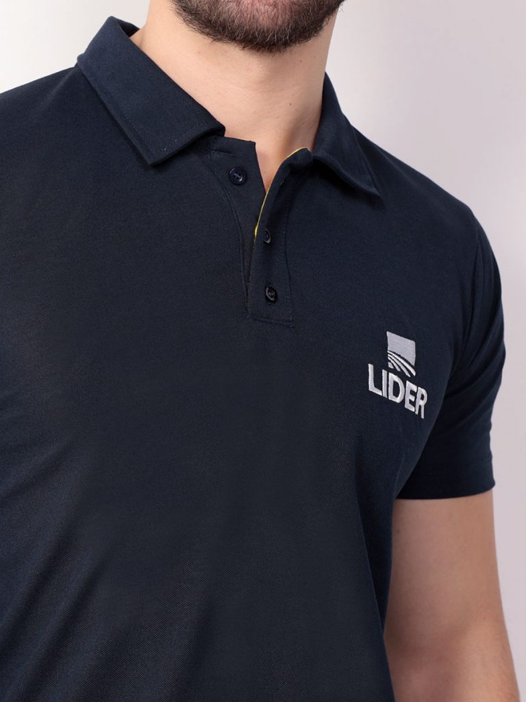 polo masculina marinho