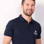 polo masculina marinho