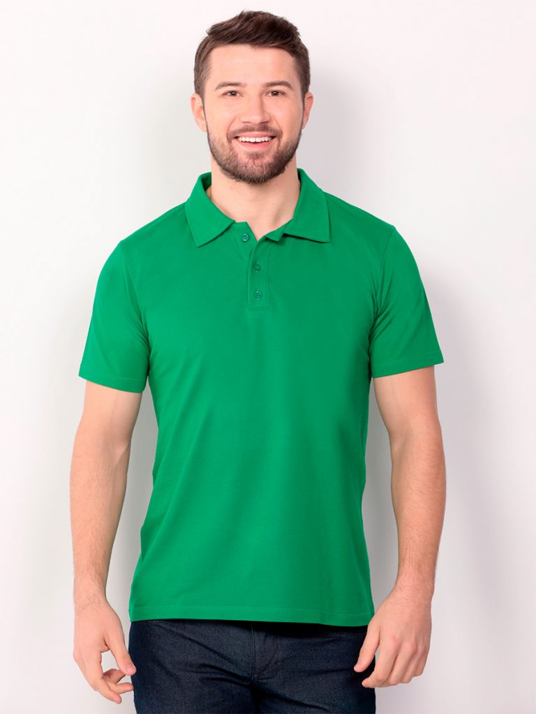 polo masculina verde brinde