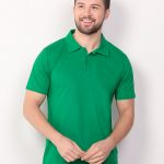 polo masculina verde brinde