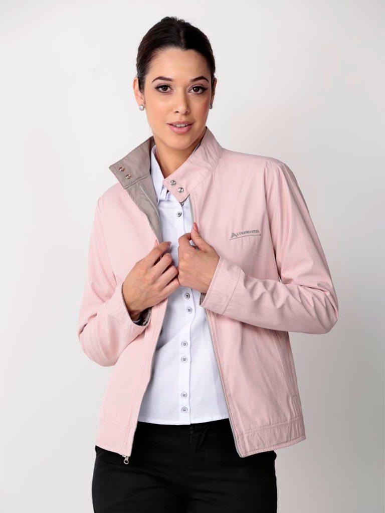 jaqueta reversivel dupla face feminina