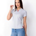 polo feminina cinza cadarco