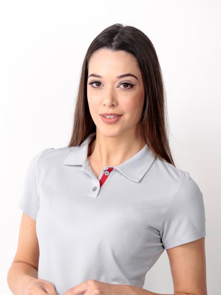 polo feminina cinza cadarco