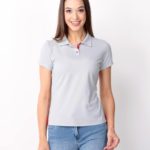 polo feminina cinza cadarco