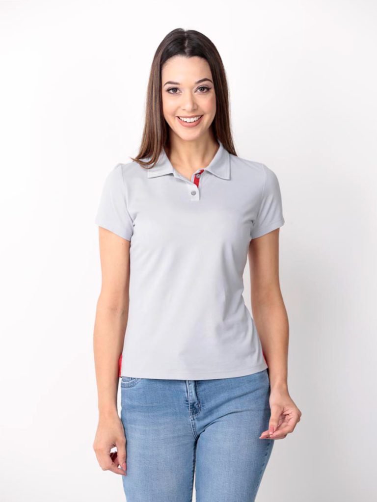 polo feminina cinza cadarco