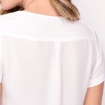 camisa gola v super touch feminina