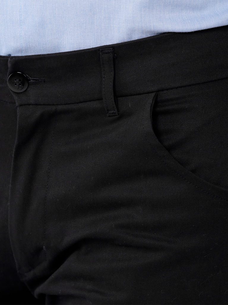 calca sarja com elastano masculina